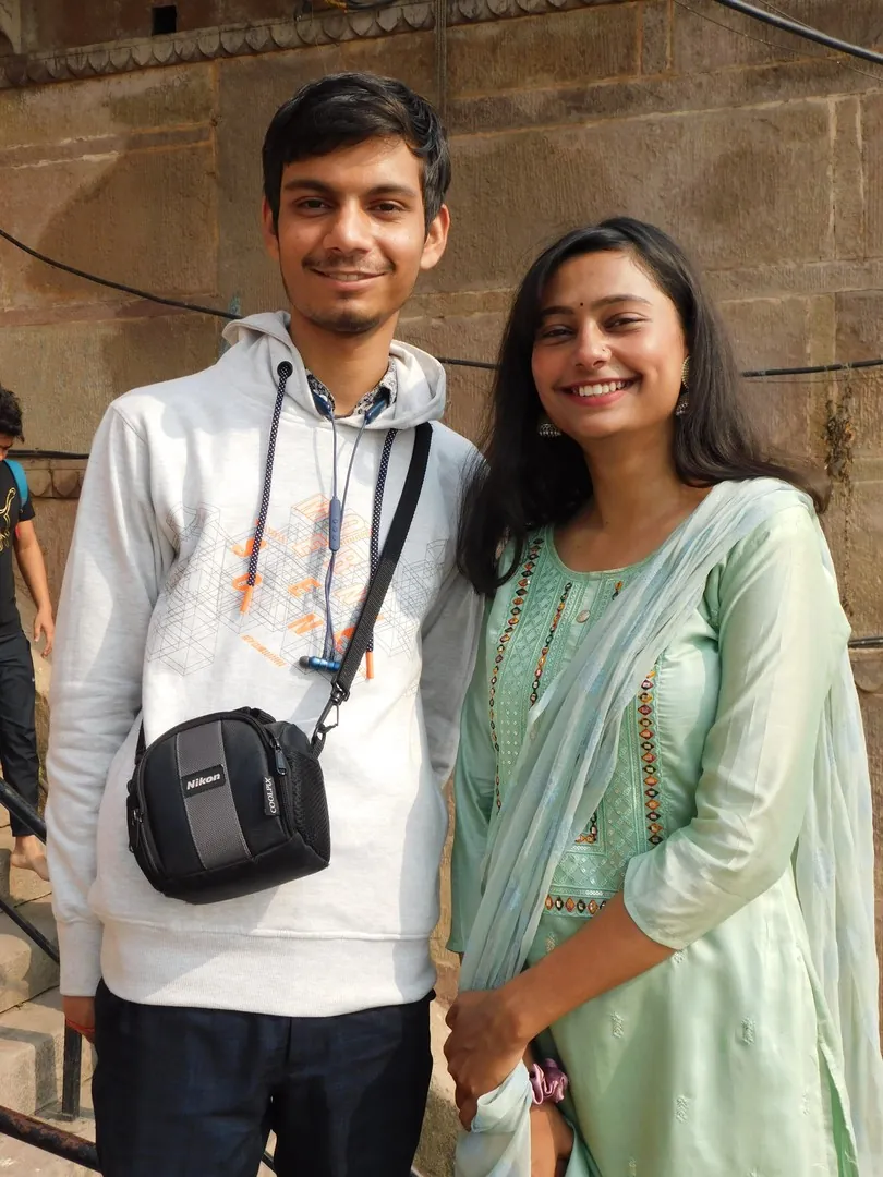 Potrait with Khushi on the Ghat