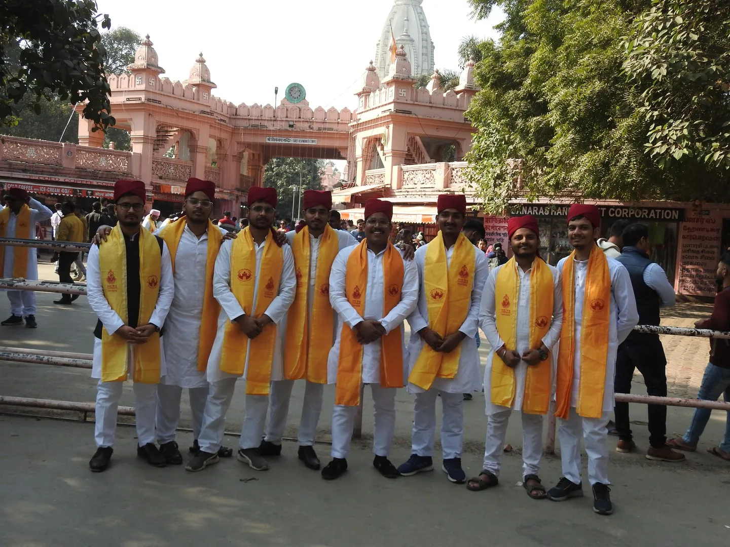 Friends Group Photo in front of VT