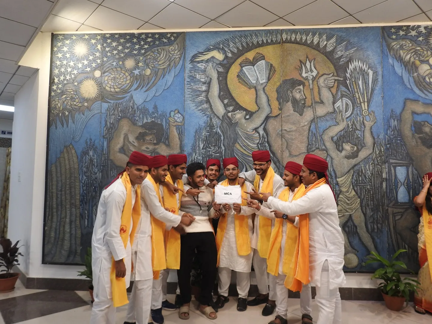 MCA Boys and Rahul at Swatantrata Bhawan