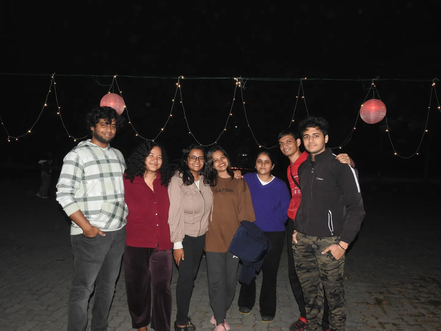 HSS Friends from IITG night festive shot