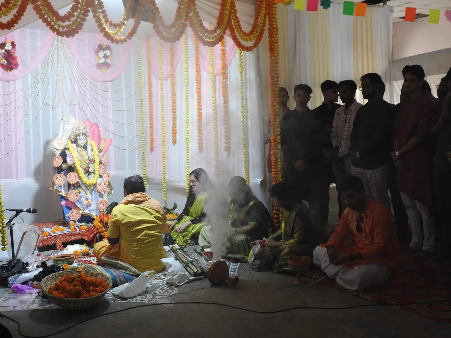 Saraswati Pooja Aarti by Volunteers at IITG