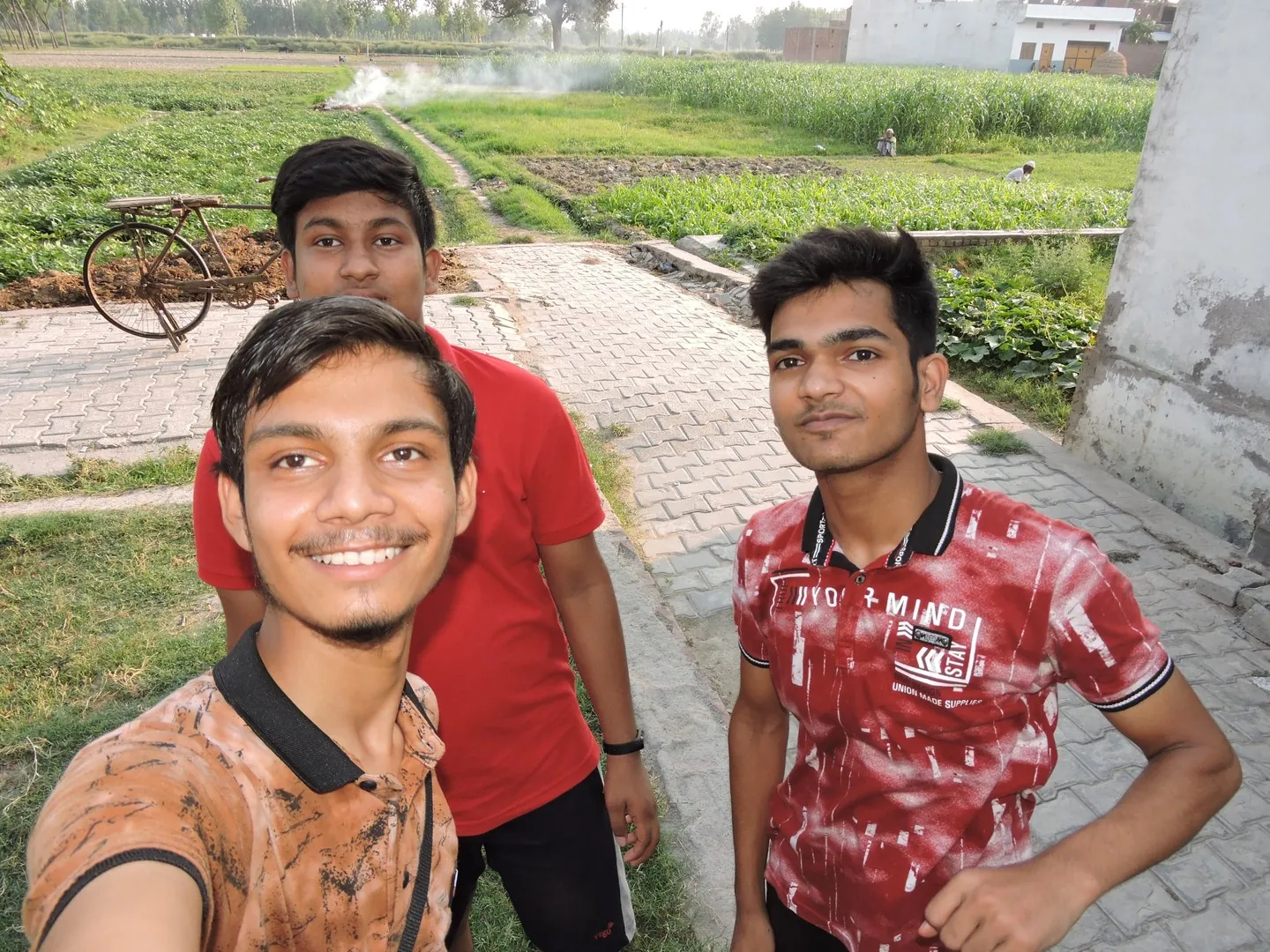 Selfie with Juniors ; Nikhil & Vipin