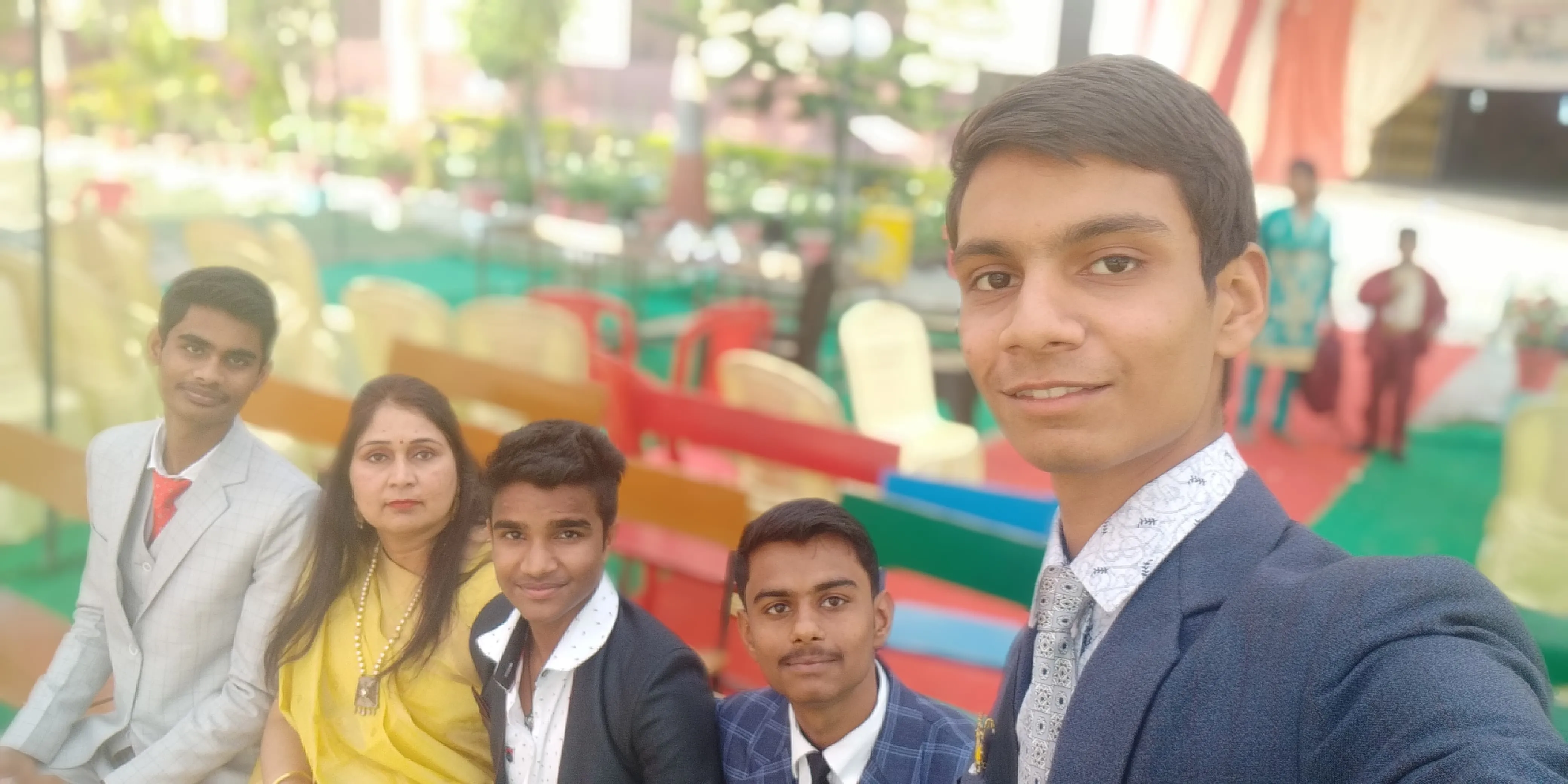Selfie with Principal mam and friends